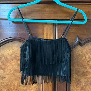 F21 Fun Fringe Crop Top